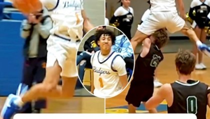 💥加州大学178cm球员弹跳惊人 实战大风车+单臂360度燃爆全场！